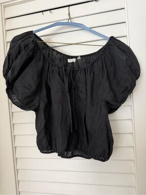 Doen Hera Top - Ramie, black size large